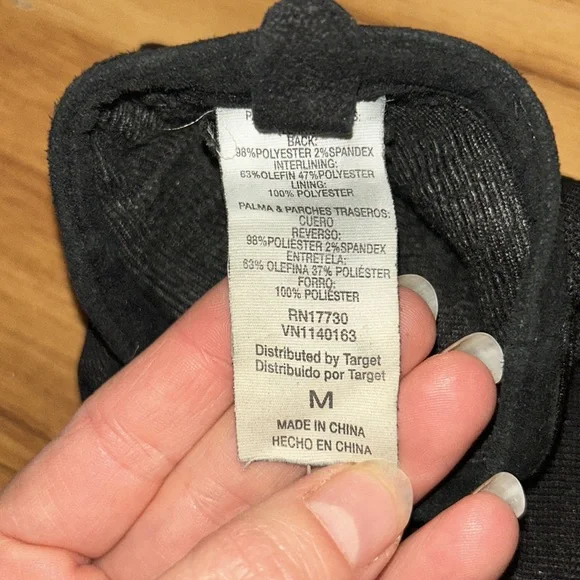 Excellent pair of men’s Thinsulate gloves, black size medium - Picture 5 of 7